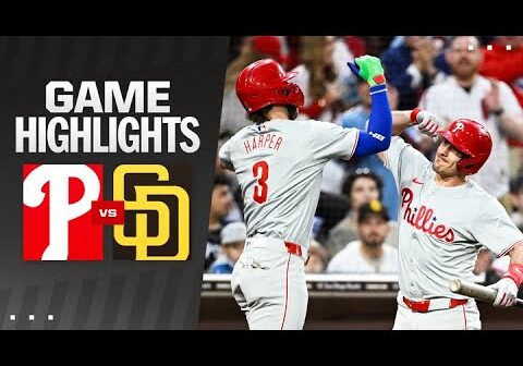 Phillies vs. Padres Game Highlights (4/26/24) | MLB Highlights