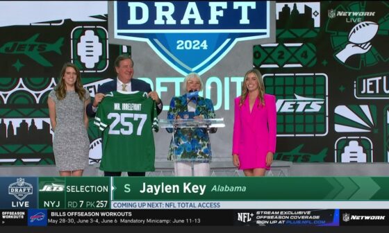 Jaylen Key is the 2024 Mr. Irrelevant being the Final Pick No. 257