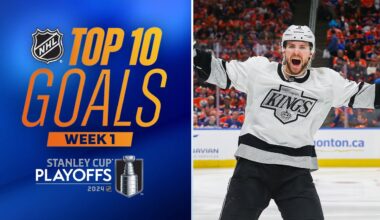 NHL 10 Goals from Week 1 of the 2024 Stanley Cup Playoffs