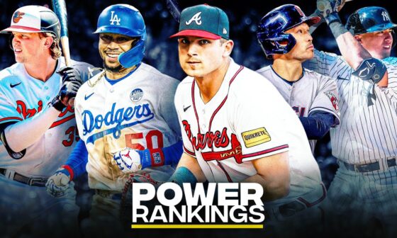 Power Rankings for all 30 teams through 1 month! (Where does your team stand??)