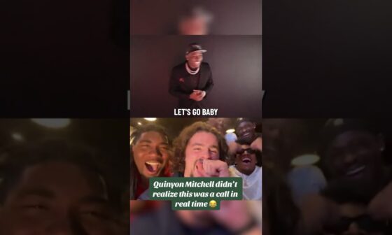 Quinyon Mitchell was too hyped to see his boys after he got drafted to the @eagles