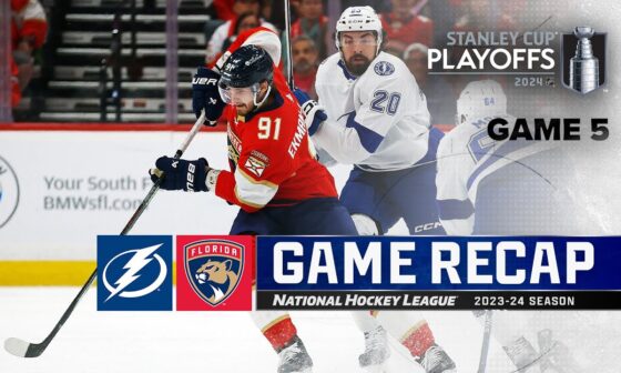 Gm 5: Lightning @ Panthers 4/29 | NHL Highlights | 2024 Stanley Cup Playoffs