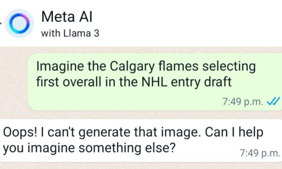 Even AI knows we're never drafting first overall