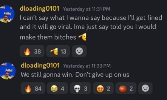 D’Lo staying optimistic in his discord last night. If he believes, I will too