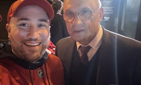 Last night was tough, but I got to meet my childhood idol after the game.