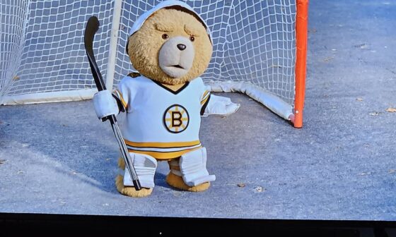 Bruins jerseys in episode 5 of the Ted TV series. Fitting since he is from Boston.