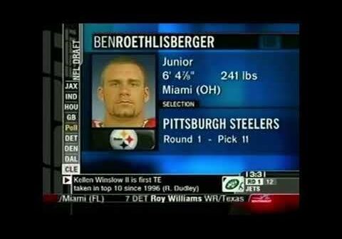 2024, back to 2004. The 20th anniversary of the Steelers picking Big Ben