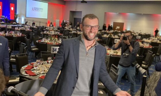Here's a picture of Andrew Luck in Indy for the Chuckstrong event to make your weekend better.