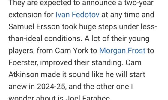 Elliotte Friedman's thoughts on Fedotov's extension + Atkinson and Farabee