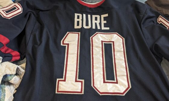 GF got me a new jersey for my bday, hopefully some bday and Bure luck can bring us a win!