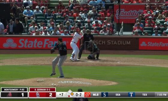 [Sam Dykstra] Masyn Winn went first to home in 8.66 seconds, per Statcast. Yes, he got a great jump, but also consider this: That’s the fastest first-to-home time by a Cardinals player in the Statcast era (since 2015). Previous high: Harrison Bader, 9.05 on 8/27/19.