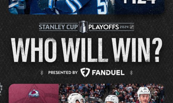 [NHL] The first matchup of the #StanleyCup Playoffs is locked in! The @NHLJets will be facing off against the @Avalanche in the First Round.