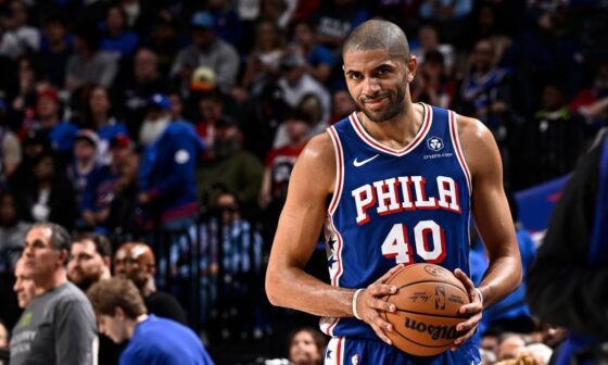 Ex-Blazer Batum hits six threes, makes crucial block in "heroic" effort to propel Sixers into the playoffs