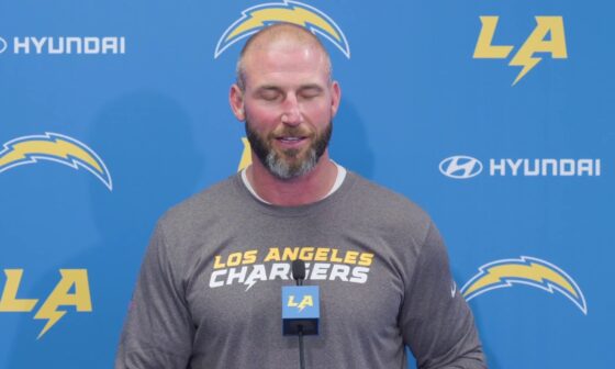 “Well I’ll be honest, I can’t believe they let me do this” - Nick Hardwick on being really excited to get the opportunity to be on the Chargers’ coaching staff