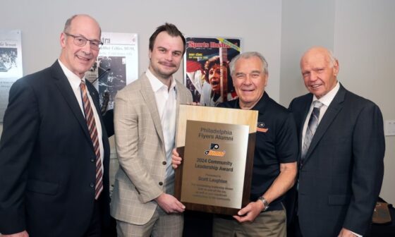 Laughton Wins Inaugural Flyers Alumni Community Leadership Award | Philadelphia Flyers