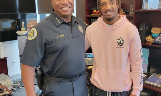 New Titan L’Jarius Sneed already meeting with MNPD Chief Drake to discuss his interest in youth outreach here in Nashville.