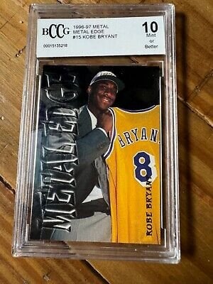 BCCG 10 Kobe Bryant Rookie Card Metal Edge Fleer #15 of 15 Mint Gem Ultra Rare