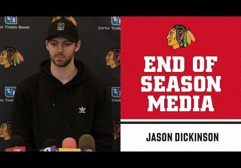 Jason Dickinson End of Season Media - Chicago Blackhawks