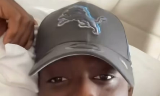 CB Terrion Arnold slept with his draft hat on #onepride