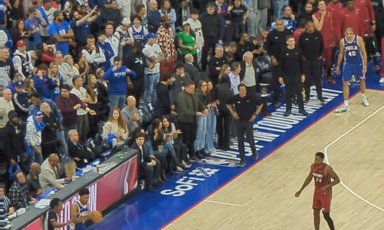 Just a video of the game winning play from section 209 row 14 seat 6 (embiid finds oubre)