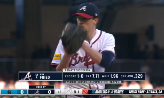 All 27 outs from Max Fried's Maddux on 4/23/2024 against the Marlins