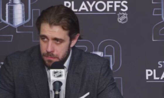 Kopitar’s reaction to a question about Adrian’s “wood”