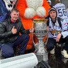 [KHL] Danila Yurov with his dad and the Gagarin Cup. 👍