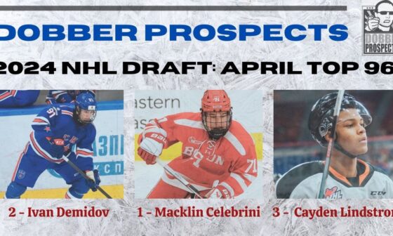 [DobberProspects] April Top-96 for the 2024 NHL Draft