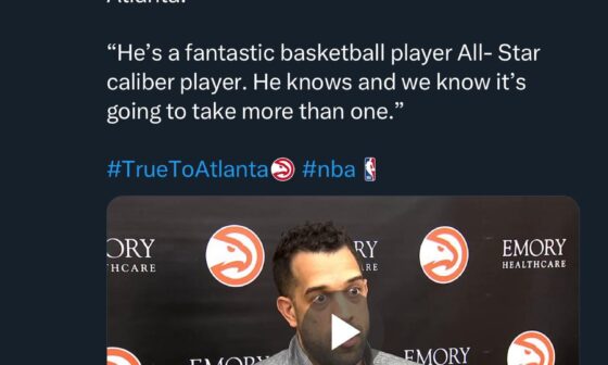 What is Fields saying here? That he, and Trae, know it’s going to take more than one All-Star caliber player?