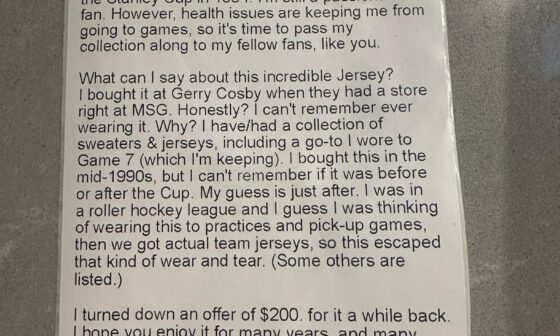 My jersey came with this note 😍😍😍