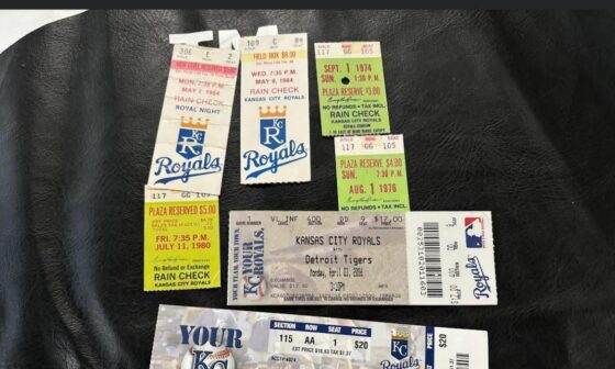 Long Shot Question: A friend of mine is looking for old Royals - Tigers ticket stubs. Any chance anyone has any they’d be willing to sell?