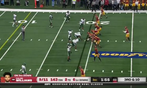 Top 13 Plays of Caleb Williams College Career [Play #9] Rolling Left Dart for a TD