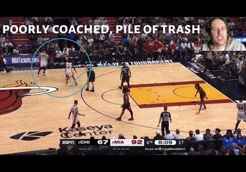 BULLS poorly coached, pile of trash vs. HEAT | PLAY-IN