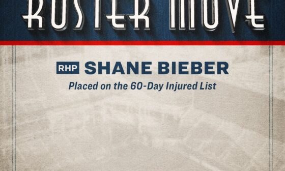 [GuardsInsider] Acquired RHP Wes Parsons from Toronto Blue Jays for international slot money (optioned to AAA Columbus), transfered RHP Shane Bieber to 60-Day IL.