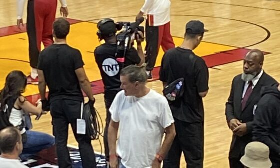 Does anyone know who this guy is? He is at every home game and all the Heat players greet him and shake his hand or fist bump him. Is he a former player or celeb?