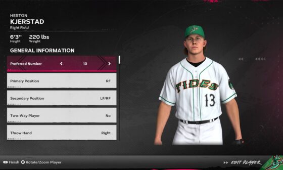 Heston Kjerstad and Grayson Rodriguez just got huge updates to their face scans (MLB The Show 24):