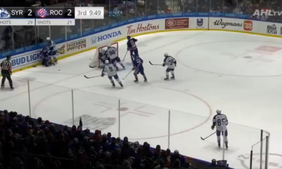 Isak Rosén tips a shot from the point and the Amerks take game one, 3-2