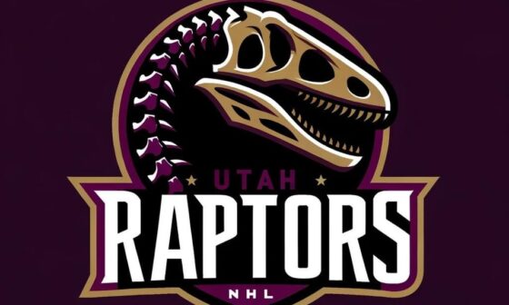 AI-generated concepts for a Utah Raptors NHL team from Twitter. Which is your favorite?