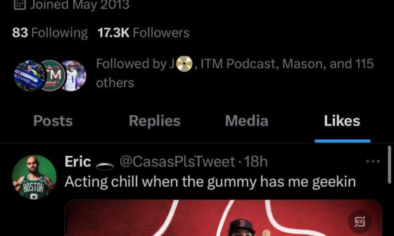Casas on Twitter - elite even when he isn't tweeting