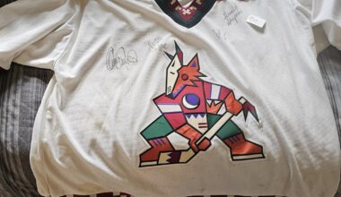 Phoenix Coyotes Jersey with Signatures - Help Identifying??