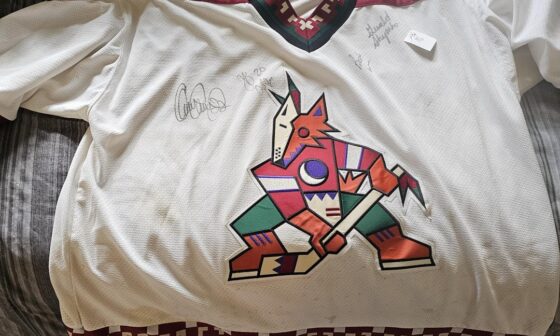 Phoenix Coyotes Jersey with Signatures - Help Identifying??