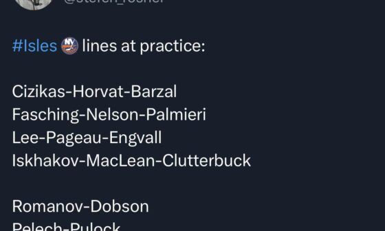 Lineup changes at today’s practice