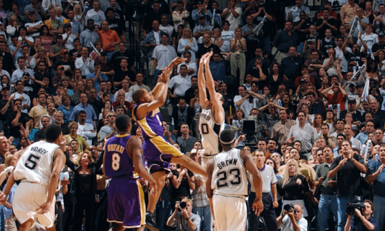 Lakers overcame a 0-2 deficit in the 2004 semifinal against the defending champion Spurs.