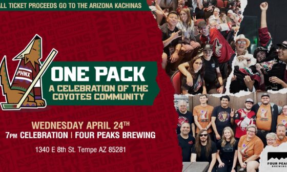 ONE PACK: A CELEBRATION OF THE COYOTES COMMUNITY - PHNX Sports (Kachinas fundraiser)
