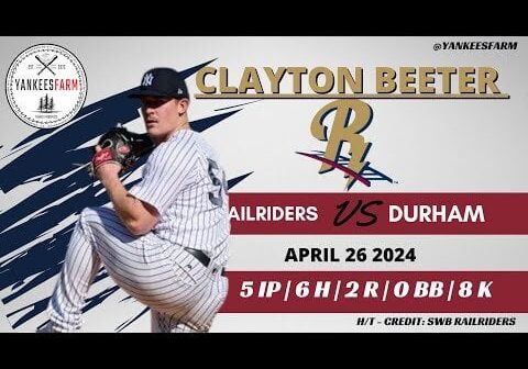 Clayton Beeter Vs. Durham Bulls 4/25/24