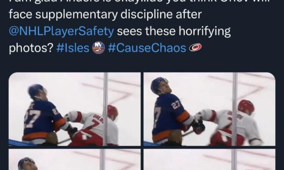 Canes fans think that Orlov’s butt-end to Lee’s face at the end of OT1, which didn’t result in the Canes being short-handed, is a conspiracy against them