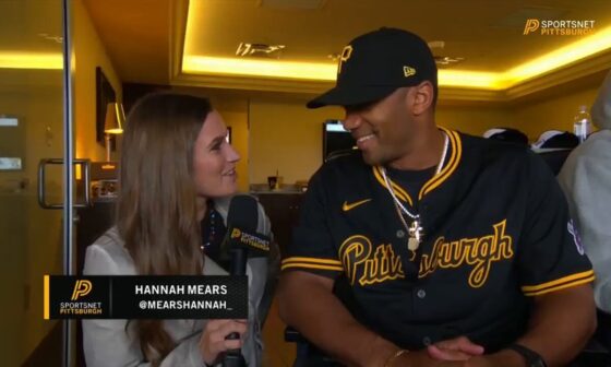 The Russell Wilson Friday night interview during the Pirates game. (@Steelersdepot) on X