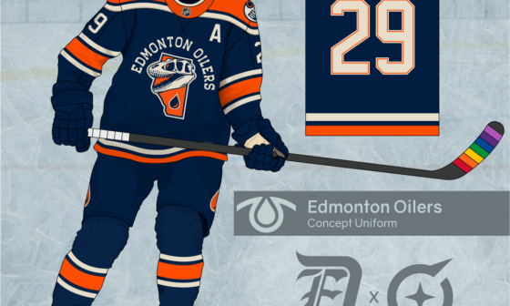 Edmonton Oilers - Alternate Uniform Concept (+ revised logo)