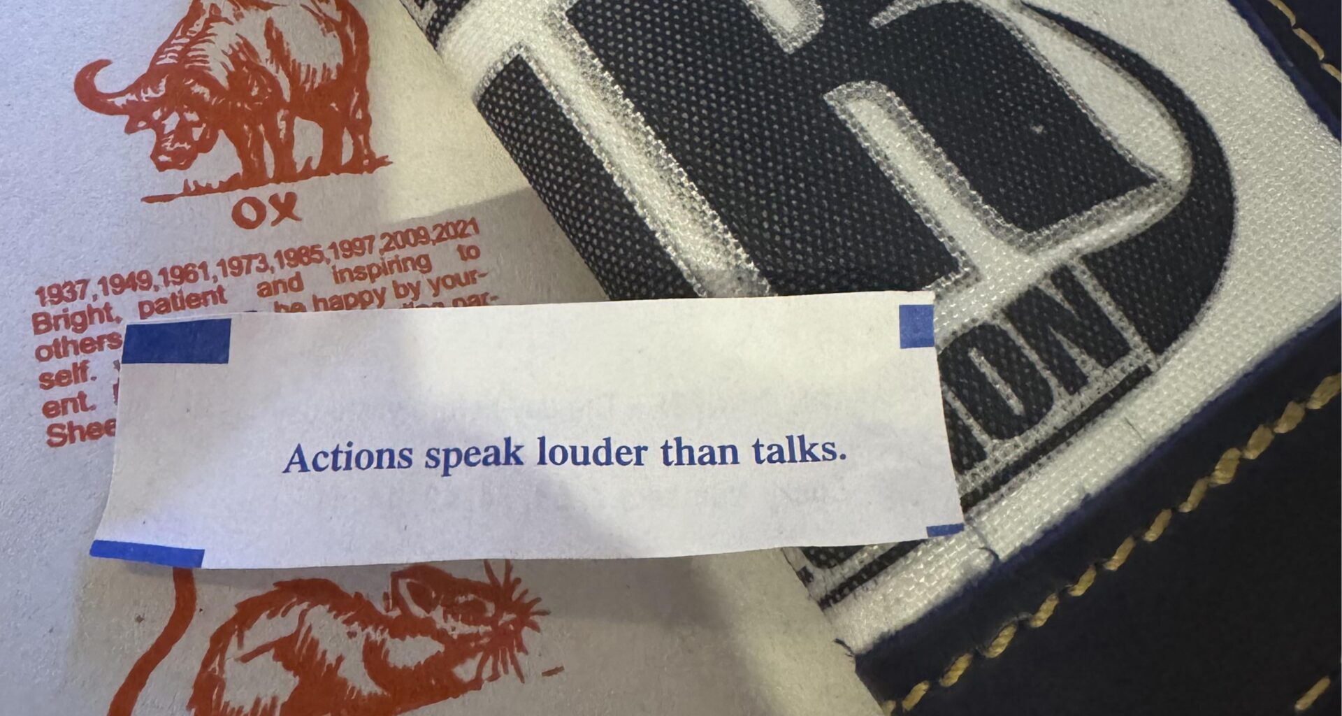 Apparently I got Meruelo's fortune cookie...