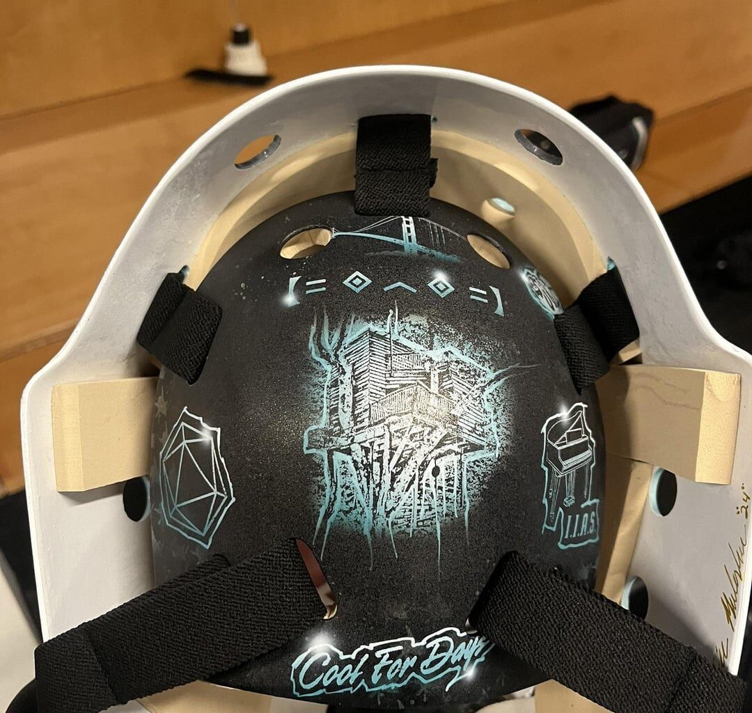 Devin Cooley’s new helmet